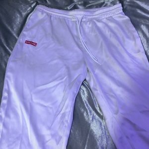 WHITE SPALDING BUTTON PANTS
